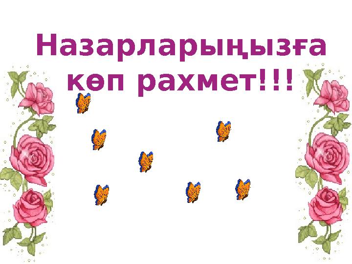 Назарларыңызға көп рахмет!!!