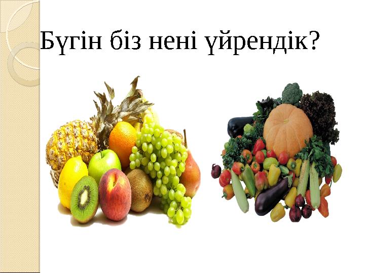 Бүгін біз нені үйрендік?