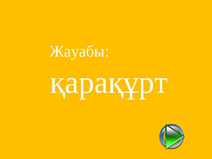 Жауабы: қарақұрт