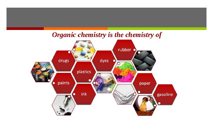 Organic chemistry is the chemistry of