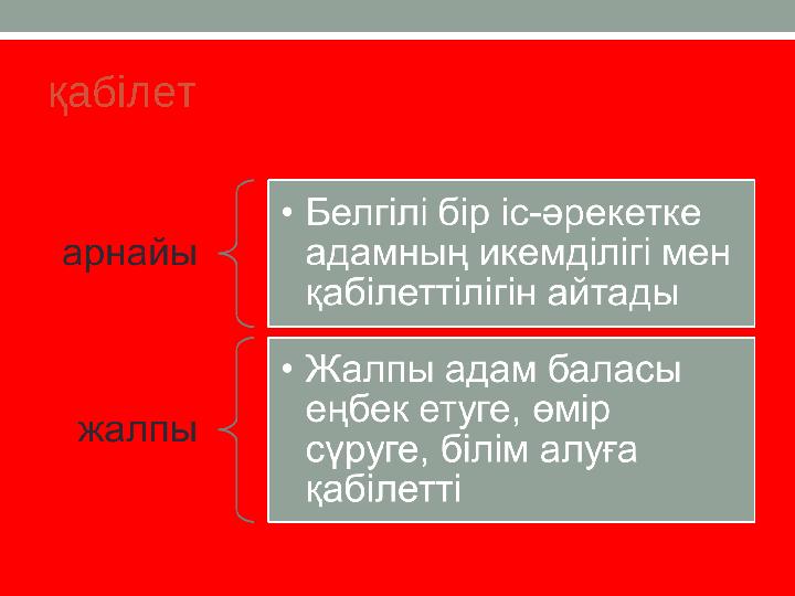 қабілет