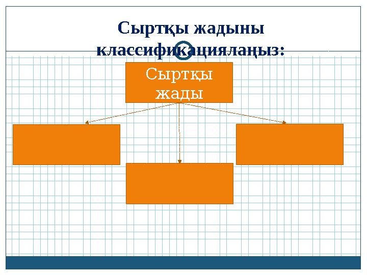 Сырт қы жадыны классификациялаңыз: Сыртқы жады