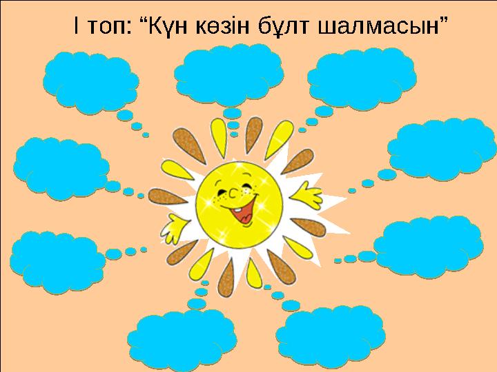 »І топ: “Күн көзін бұлт шалмасын”