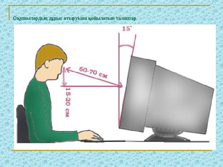 О қушылардың дұрыс отыруына қойылатын талаптар