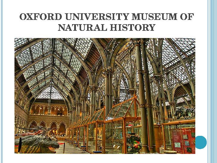 OXFORD UNIVERSITY MUSEUM OF NATURAL HISTORY