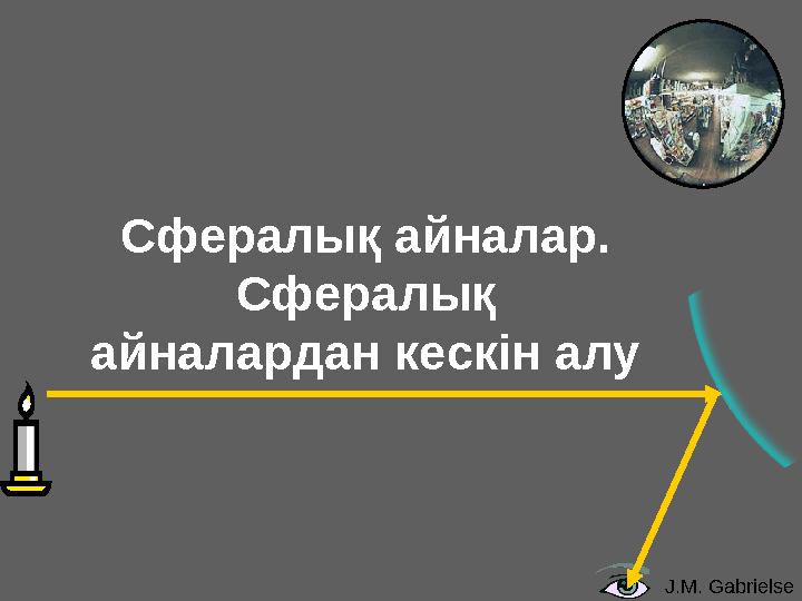 J.M. GabrielseСфералы қ айналар. Сфералық айналардан кескін алу