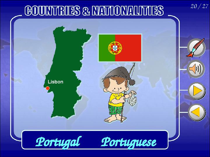 20 / 27 Portugal Lisbon Portuguese
