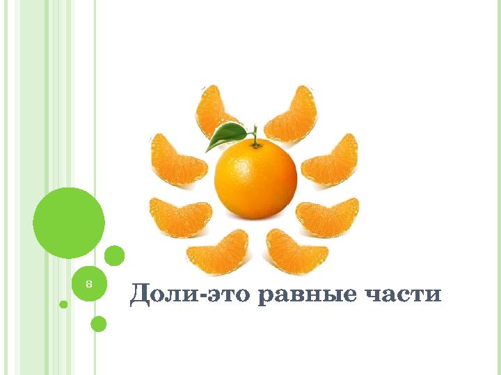 Доли-это равные части8 Доли-это равные части8