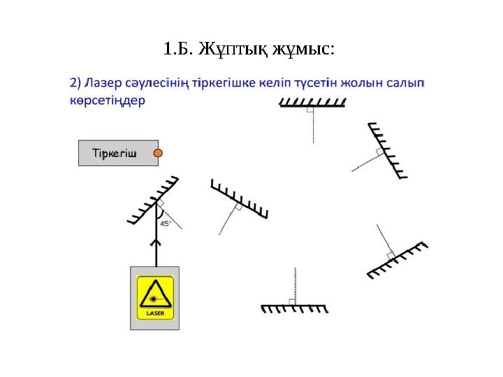 1.Б. Жұптық жұмыс: