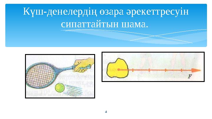 Күш-денелердің өзара әрекеттресуін сипаттайтын шама. 4