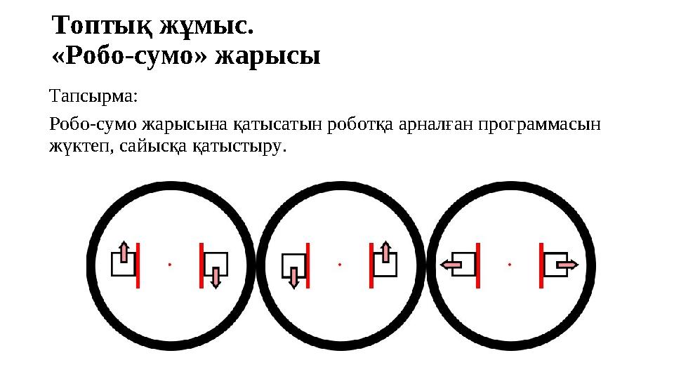 Робо сумо 5 сынып информатика Робо сумо 5 сынып информатика