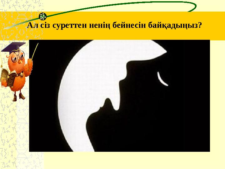 Ал сіз суреттен ненің бейнесін байқадыңыз?