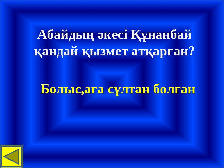 Абайдың әкесі Құнанбай қандай қызмет атқарған? Болыс,аға сұлтан болған