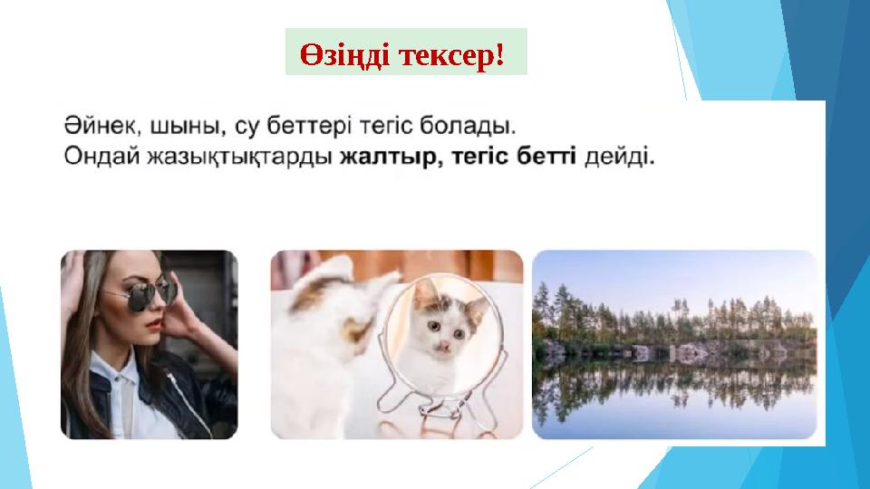 Эксперимент Өзіңді тексер!