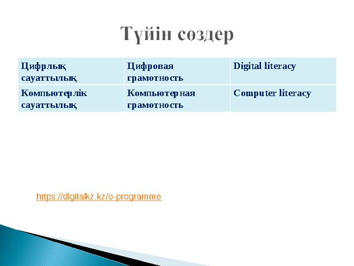 Цифрлық сауаттылық Цифровая грамотность Digital literacy Компьютерлік сауаттылық Компьютерная грамотность Computer lite Цифрлық сауаттылық Цифровая грамотность Digital literacy Компьютерлік сауаттылық Компьютерная грамотность Computer lite