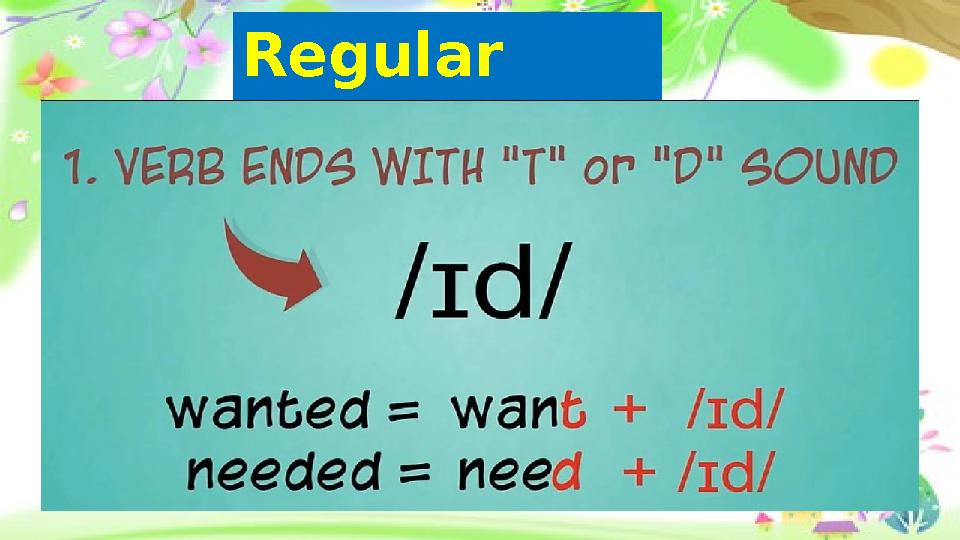 Regular verbs