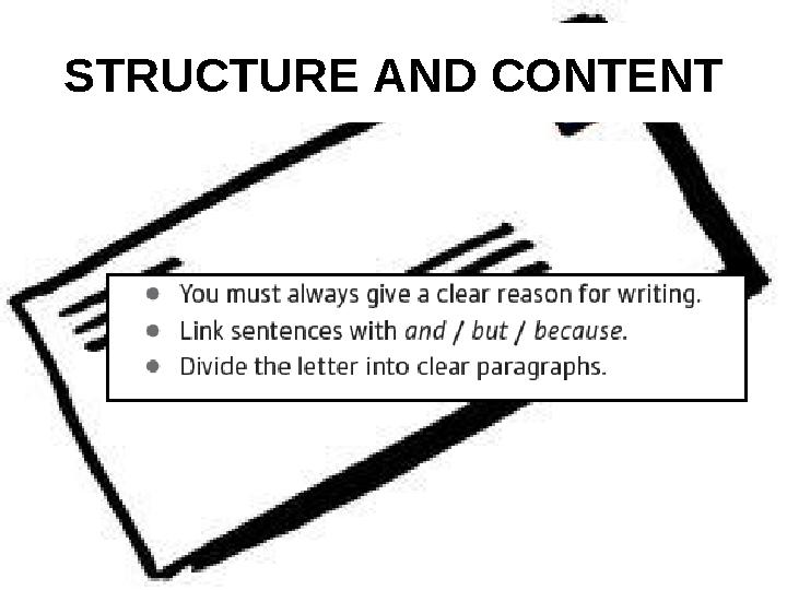 STRUCTURE AND CONTENT STRUCTURE AND CONTENT