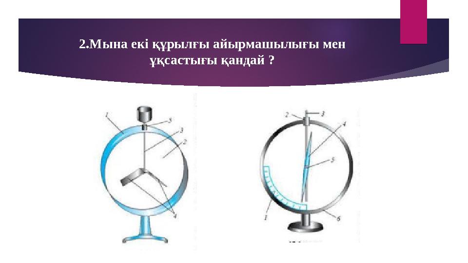 2.Мына екі құрылғы айырмашылығы мен ұқсастығы қандай ?