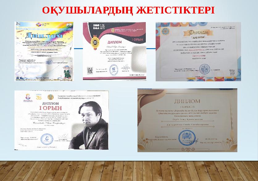 ОҚУШЫЛАРДЫҢ ЖЕТІСТІКТЕРІ