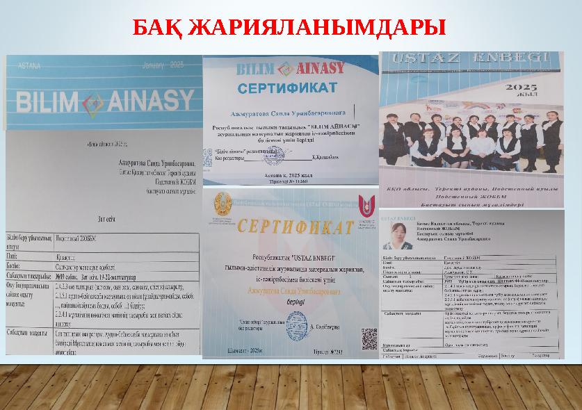 БАҚ ЖАРИЯЛАНЫМДАРЫ