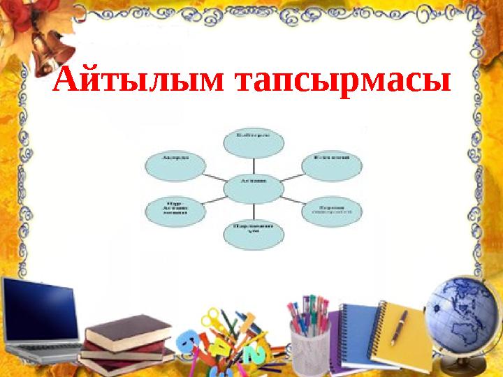 Айтылым тапсырмасы