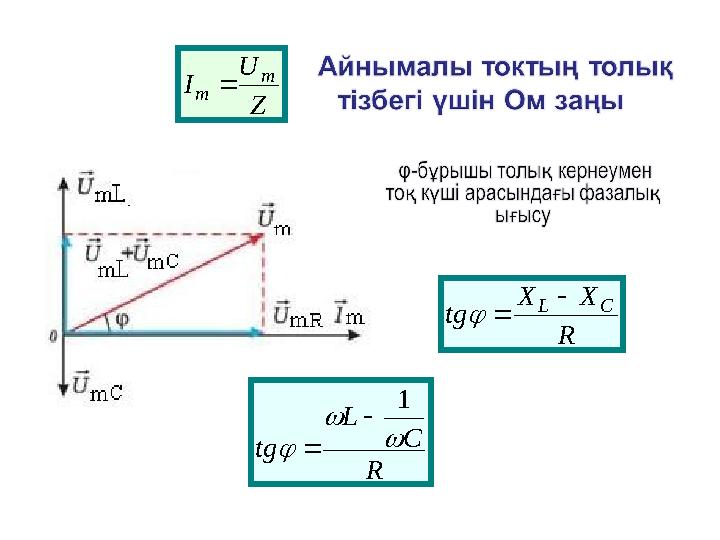 Z U I m m  R C L tg    1   R XX tg CL  