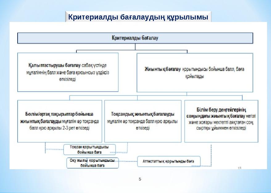 Критериалды бағалаудың құрылымы 5