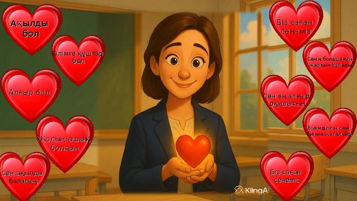 Ақылды Ақылды болбол Білімге құштарБілімге құштар болбол Алғыр болАлғыр бол Жолың ашық Жолың ашық болсынболсын Сен ақылды Се