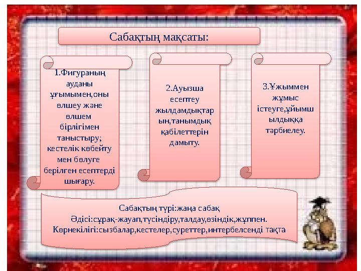 Сабақтың Сабақтың түрі:жаңа сабақ Әдісі:сұрақ-жауап,түсіндіру,талдау,өзіндік,жұппен. Көрнекілігі:сызбалар,кестелер,суреттер,