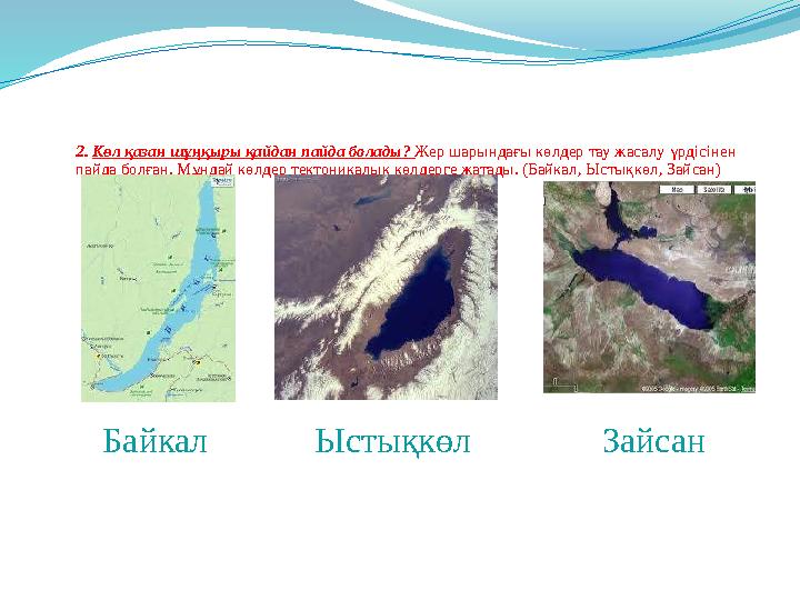 Сарыарқада орналасқан тектоникалық көл