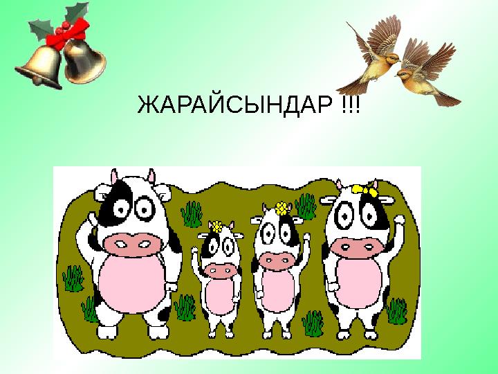 ЖАРАЙСЫНДАР !!!