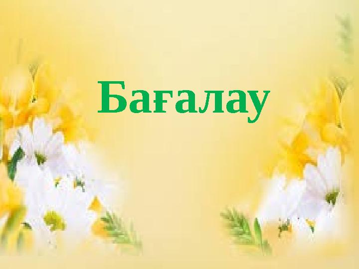 Бағалау