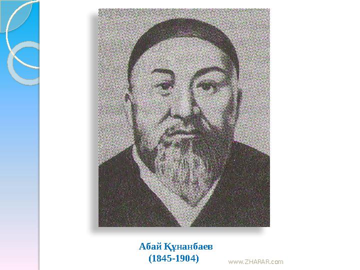 www.ZHARAR.com Абай Құнанбаев (1845-1904)