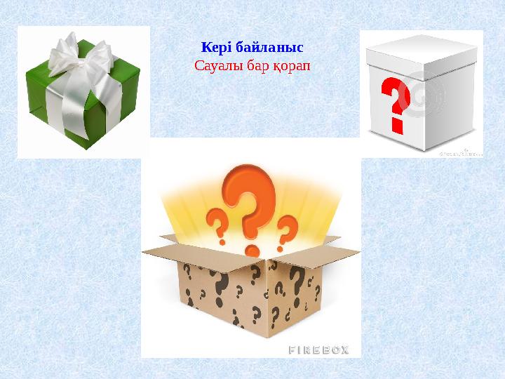 Кері байланыс Сауалы бар қорап