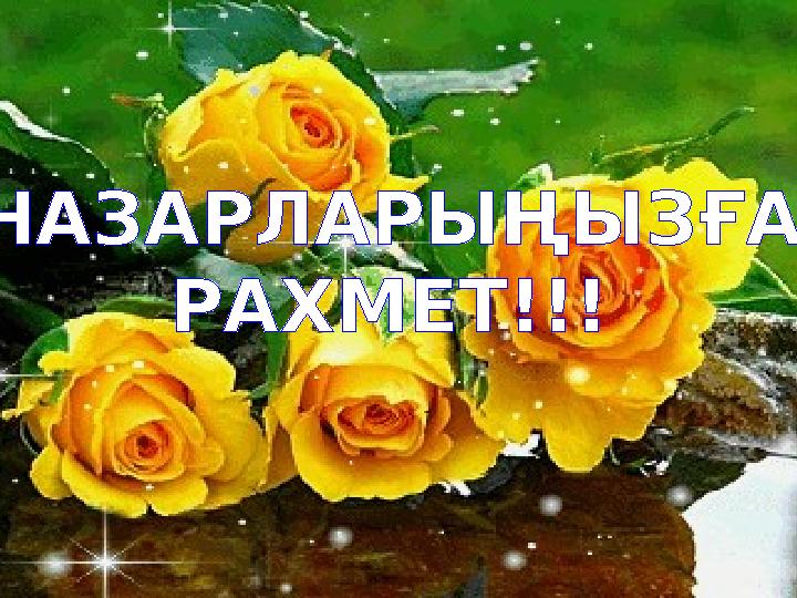 НАЗАРЛАРЫҢЫЗҒА РАХМЕТ!!!