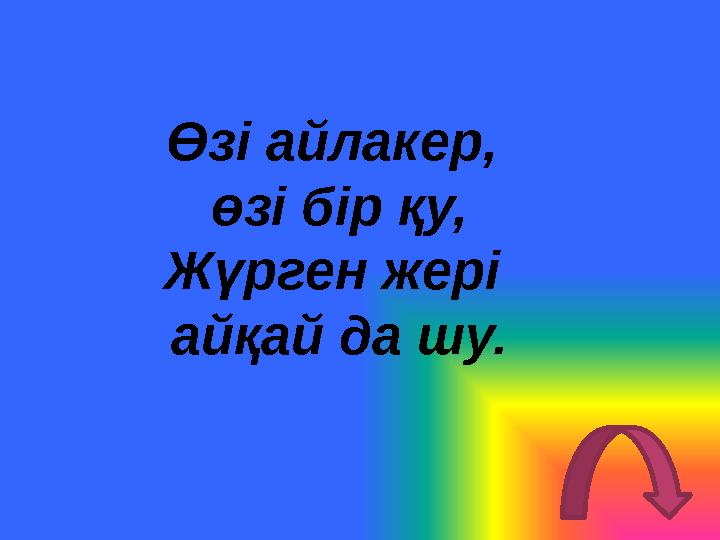 Өзі айлакер, өзі бір қу, Жүрген жері айқай да шу.