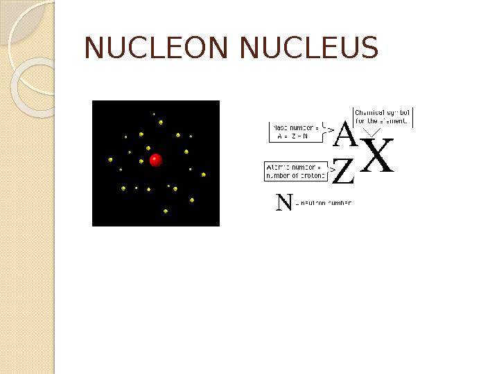 NUCLEON NUCLEUS