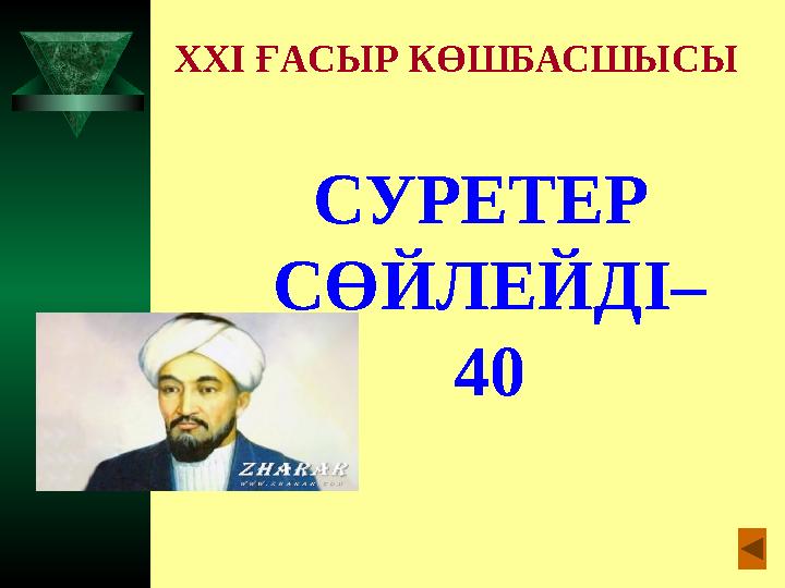 XXI ҒАСЫР КӨШБАСШЫСЫ СУРЕТЕР СӨЙЛЕЙДІ– 40