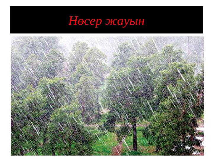 Нөсер жауын
