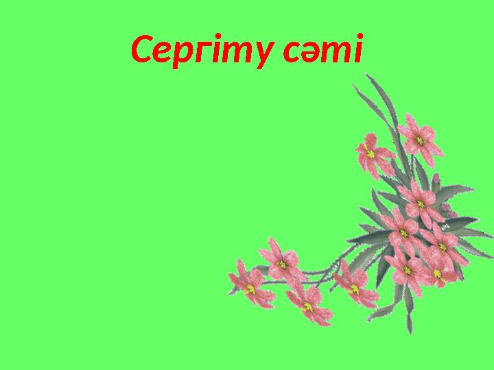 Сергіту сәті