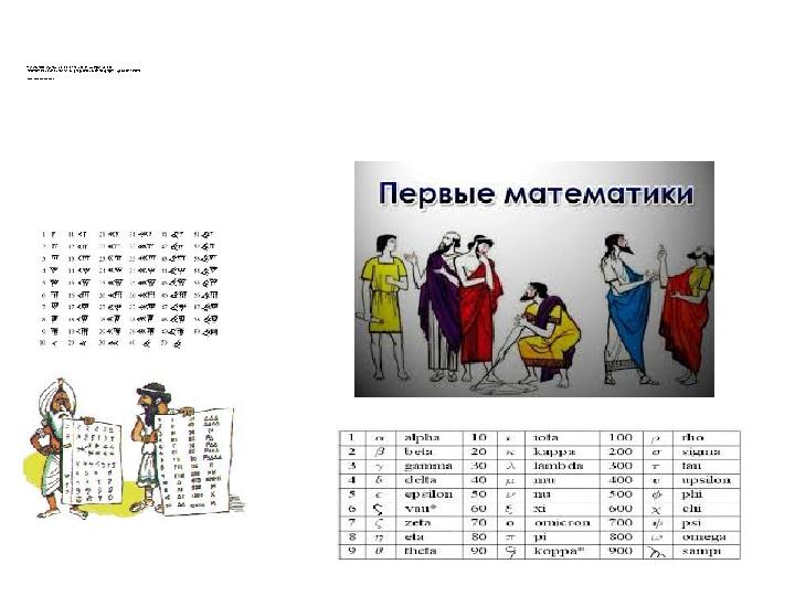 Математика (грекше: ғылым, білім, оқу, білуге құштарлық), ғылымының ежелгі заманнан қазіргі уақытқа дейінгі даумуын зерттейтін