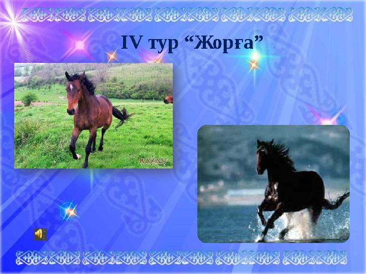 І V тур “Жорға”