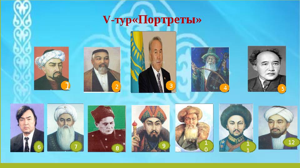 V -тур «Портреты»1 2 3 4 5 6 7 8 9 1 0 1 1 12