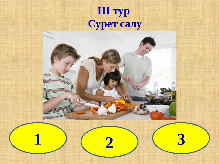 ІІІ тур Сурет салу 1 2 3