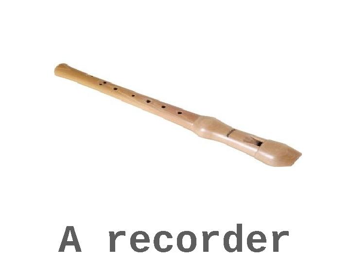 A recorder