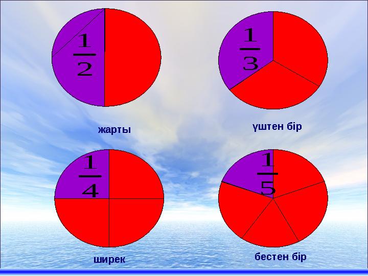 бестен бір үштен бір ширек жарты 2 1 3 1 4 1 5 1