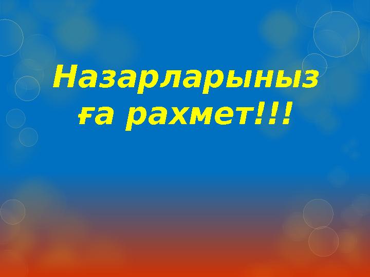 Назарларыныз ға рахмет!!!