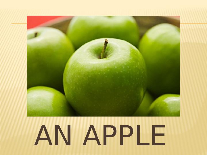 AN APPLE