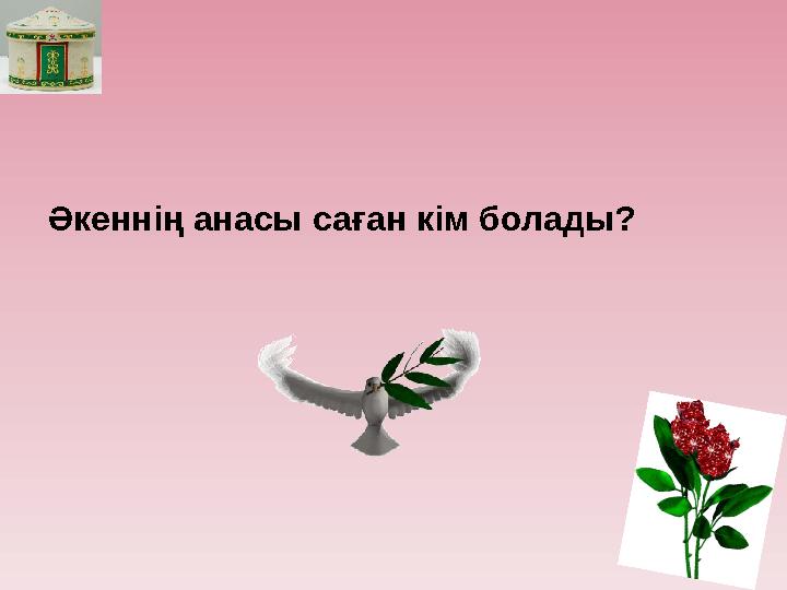 Әкеннің анасы саған кім болады?