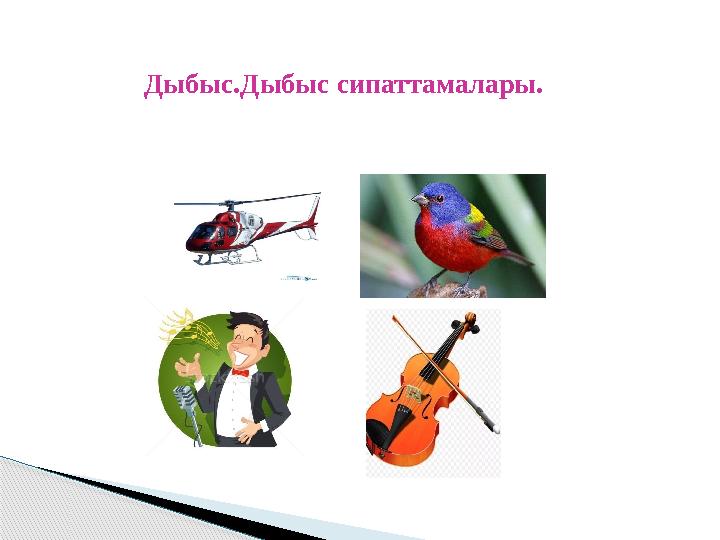 Дыбыс.Дыбыс сипаттамалары.